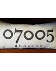 Zip Code Pillow Organic Cotton & Linen - Boonton - Home & Lifestyle
