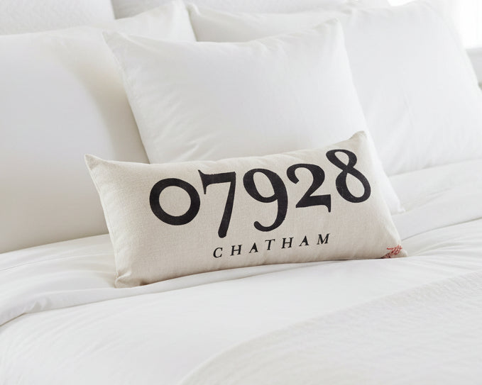 Canvas Zip Code Pillow - Chatham - Home & Lifestyle