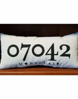 Canvas Zip Code Pillow - Montclair - Home & Lifestyle