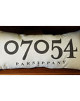 Zip Code Pillow Organic Cotton & Linen - Parsippany - Home & Lifestyle